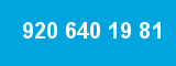 920 640 19 81